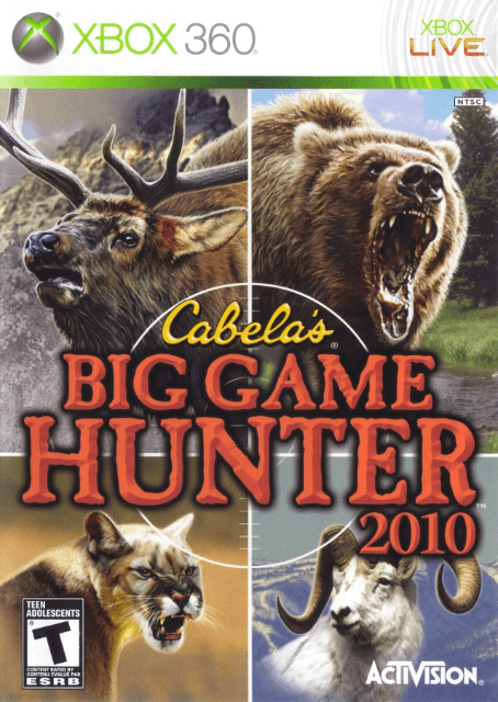 Cabela's Big Game Hunter 2008 box art for Xbox 360